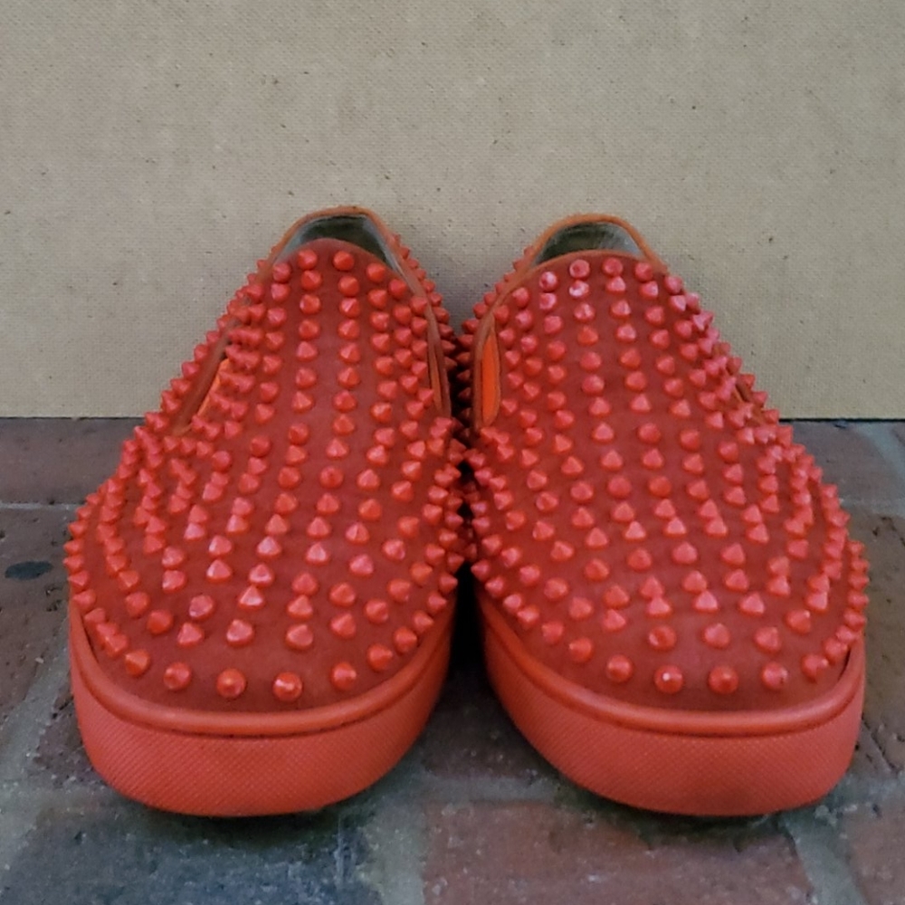 Christian Louboutin Red Roller-Boat Men's Flat - Picture 3 of 8